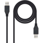 Nanocable Cable USB 3.2 Gen 1 de 2 m, USB A a USB A, Negro